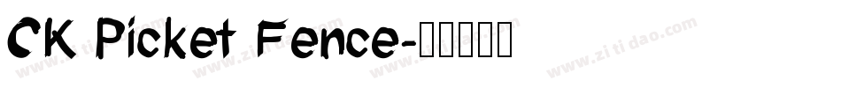 CK Picket Fence字体转换